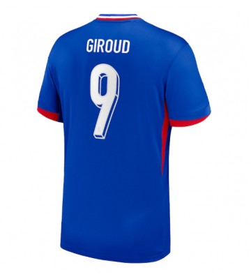 Frankrig Olivier Giroud #9 Hjemmebanetrøje EM 2024 Kort ærmer